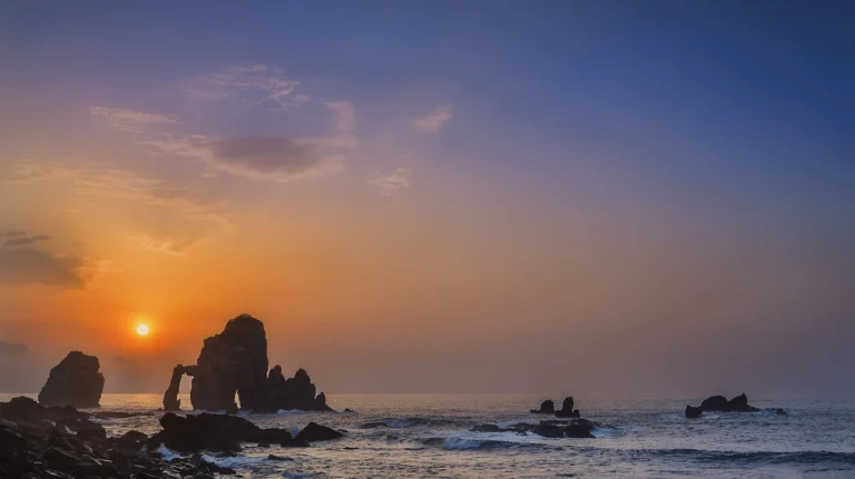 atardecer costa vasca
