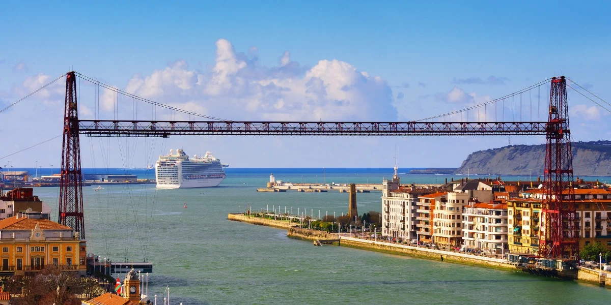 Getxo y puente bizkaia Imagen de el puente Bizkaia en Getxo
